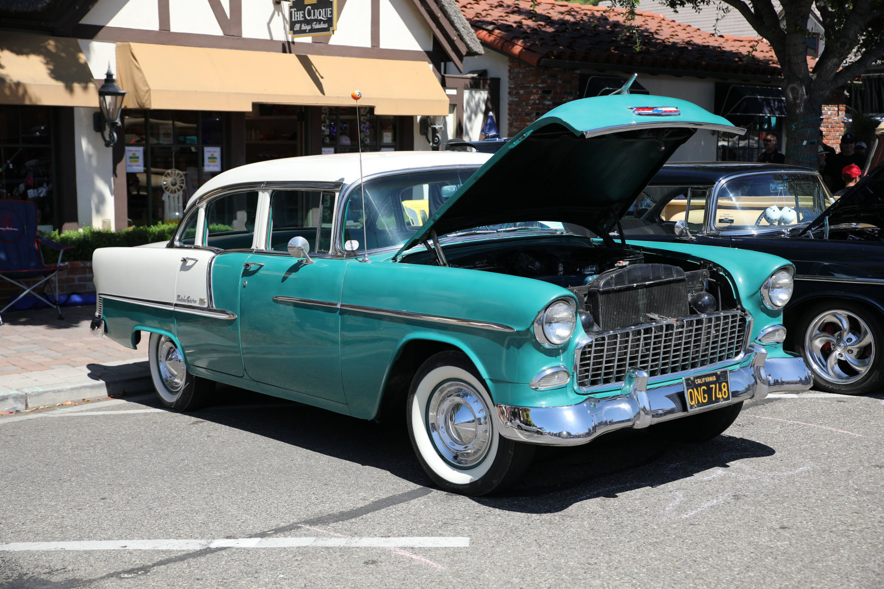 1955 Chevy Bel Air owned by Dave and Liz Penner of Simi Valley.